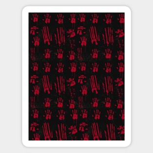 Zombie Hand Print Sticker